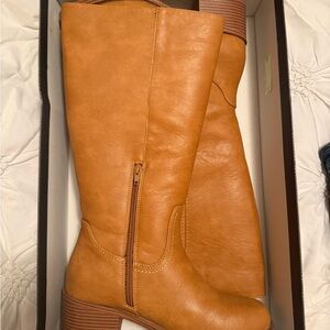 Haute Hippie soda Belvin Camel Leather Heeled Boots Frye look alike